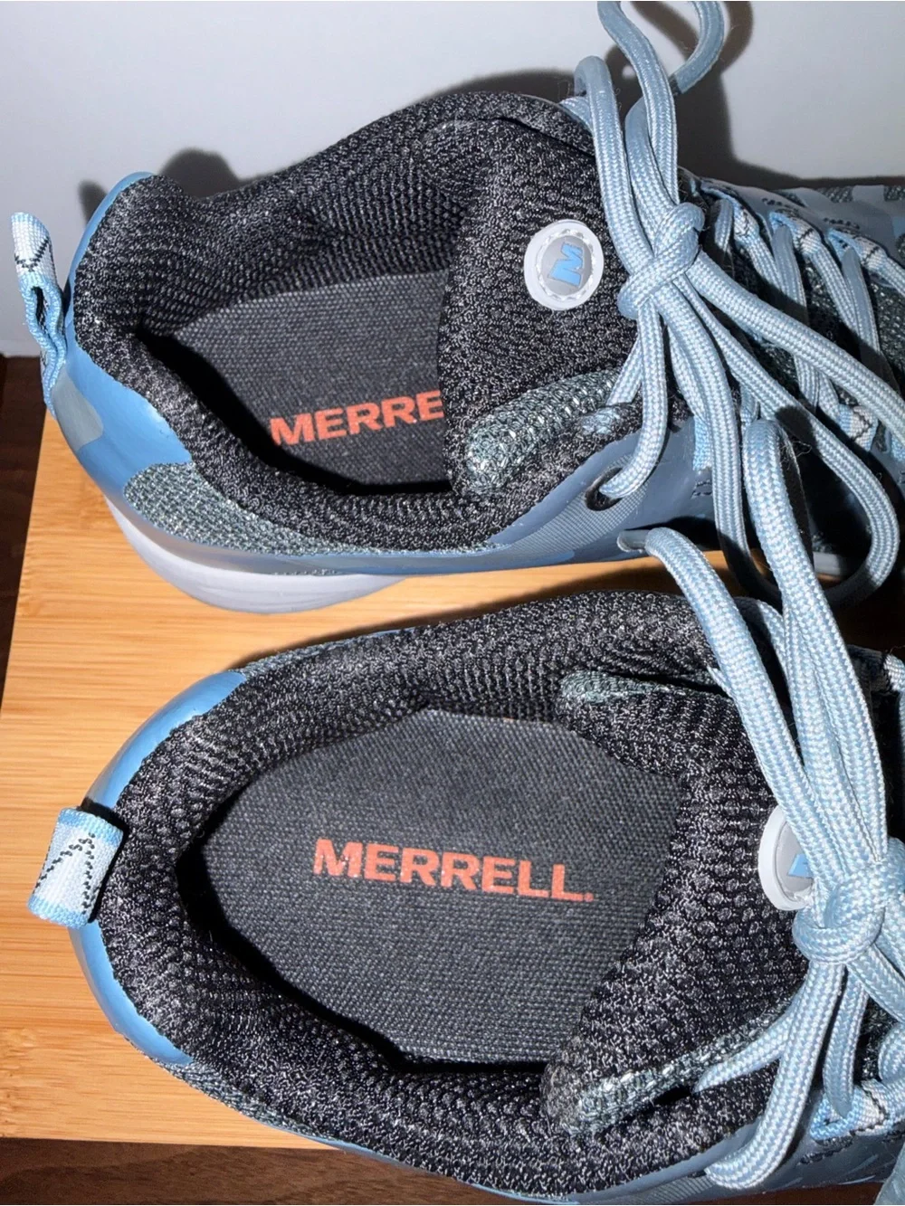 Merrell Women’s 6.5 Siren Edge Hiking Gray & Blue Trail Sneakers